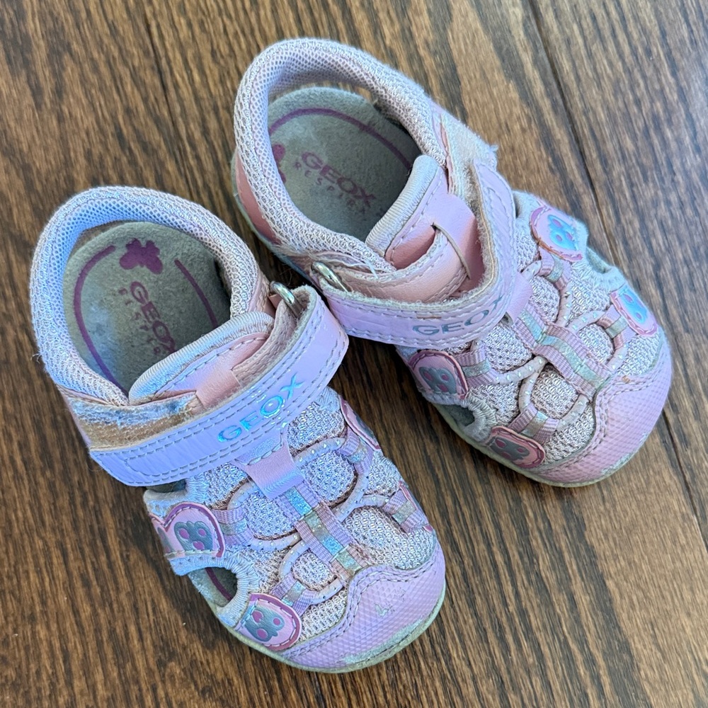 Geox Light Pink Kids Sneakers
